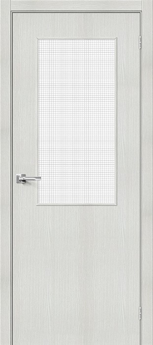 Двери Браво-7 Bianco Veralinga / Wired Glass 12,5 - фото 22723