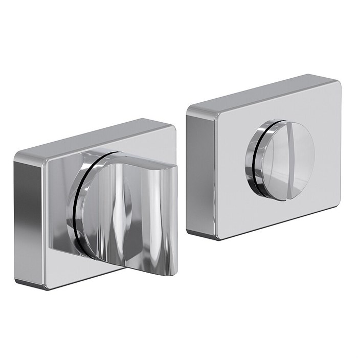 Фиксатор на прямоугольной розетке System R015W6 CR Хром 046-0335 - фото 23049