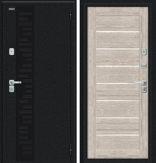 Thermo Техно Декор-2  Букле черное/Cappuccino Veralinga 033-2306 - фото 23170
