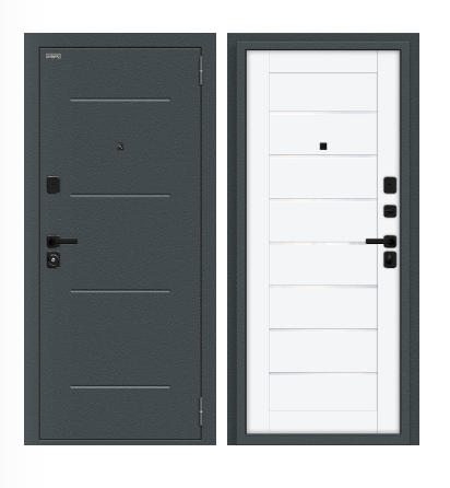 Техно/SBlack Старк антрацит/White Silk 11866