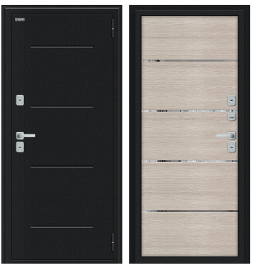 Thermo Лайн/BChrome Букле черное/Cappuccino Melinga 11888