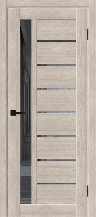 Браво-27 Cappuccino Melinga / Mirox Grey, двери Браво, экошпон 10615