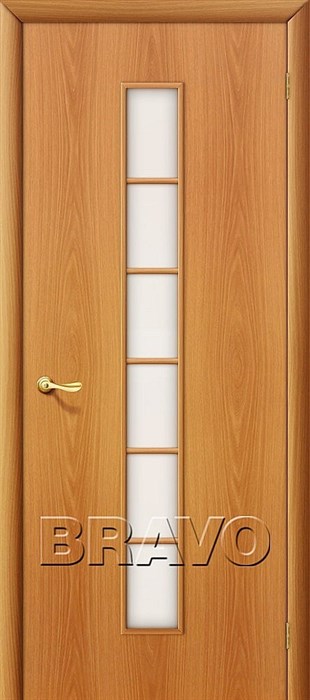 2С Л-12 (МиланОрех)/ Сатинато, дверь межкомнатная ламинированная Браво - фото 4555