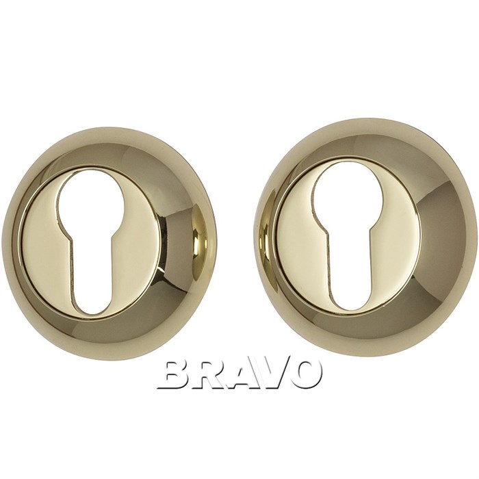 Накладка цилиндровая на круглой розетке Bravo A/Z-4CL G Золото 047-0155 - фото 5206