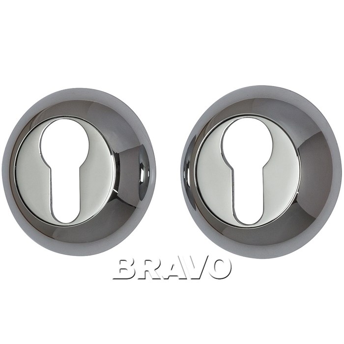 Накладка цилиндровая на круглой розетке Bravo A/Z-4CL C Хром 047-0157 - фото 5208