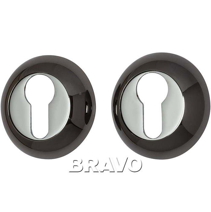 Накладка цилиндровая на круглой розетке Bravo A/Z-4CL BN Черный никель - фото 5210