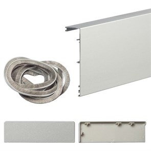 Маскировочная планка для системы Herkules Glass Серебро 012-0103