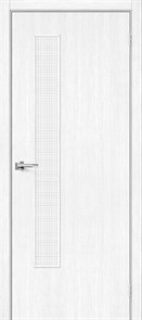 Межкомнатные двери Браво-9 Snow Melinga / Wired Glass 12,5 11117
