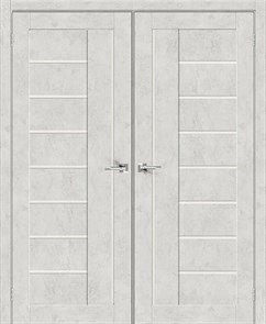 Двойные распашные межкомнатные двери bravo-29-look-art-magic-fog