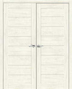 Двухстворчатые двери bravo-22-nordic-oak-magic-fog 11448