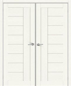 Двойные межкомнатные двери bravo-29-white-wood-magic-fog
