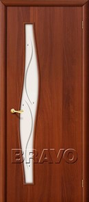 Двери Браво, Bravo, ламинированные,Межкомнатные, 6Ф Л-11 (ИталОрех) 010-0495