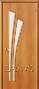 Двери Браво, Bravo, ламинированные,Межкомнатные, 4С Л-12 (МиланОрех) 010-0388