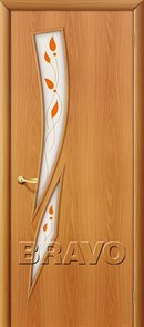 Межкомнатные Двери, Браво, Bravo, ламинированные, 8П Л-12 (МиланОрех) 010-0688