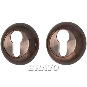 Накладка цилиндровая на круглой розетке Bravo A/Z-4CL AC Медь 047-0154