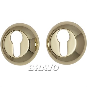 Накладка цилиндровая на круглой розетке Bravo A/Z-4CL G Золото 047-0155