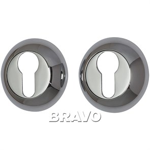 Накладка цилиндровая на круглой розетке Bravo A/Z-4CL C Хром 047-0157