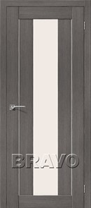 Межкомнатные Двери Порта-25 alu 3D Grey, двери Браво, Bravo. 092-0141