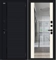 Лайнер-3 Total Black/Nordic Oak, двери Браво входные металлические с зеркалом 033-2124 - фото 21792