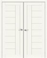 Двойные межкомнатные двери bravo-29-white-wood-magic-fog